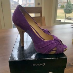 Boutique 9 B. Tudeu Purple Heels